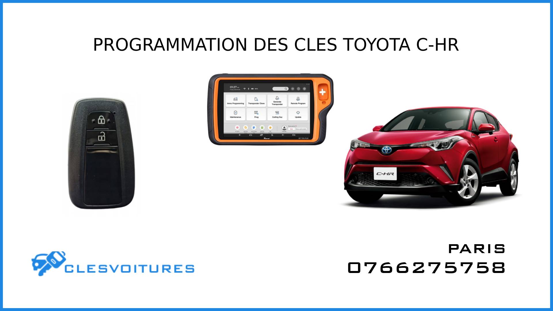 Programmation des cles Toyota CHR 2020